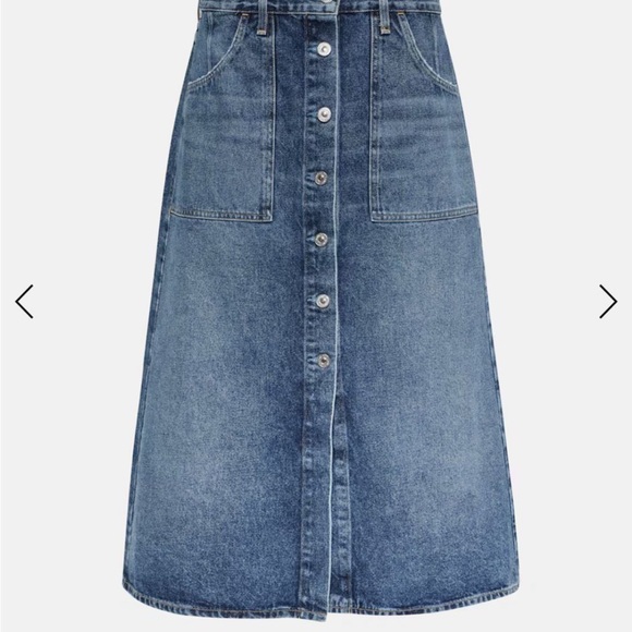 Citizens Of Humanity Dresses & Skirts - Citizens Of Humanity Blue A-Line Knee-Length Skirt
